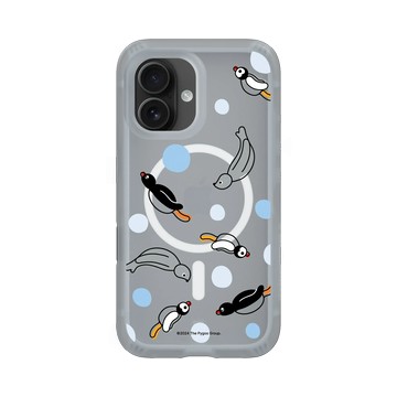 iPhone 16 AirX 流變灰 - Pingu 企鵝家族 - 一起游泳