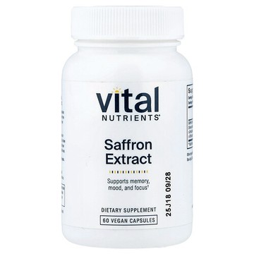Vital Nutrients, 番紅花提取物，60 粒全素膠囊（每粒膠囊 15 毫克）