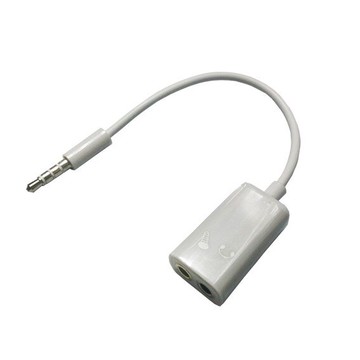 3.5四極公-3.5母座x2 耳機+MIC AD-64