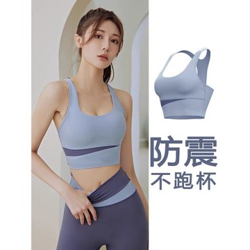 德國運動內衣女防震防下垂跑步瑜伽服套裝高強度美背背心健身文胸