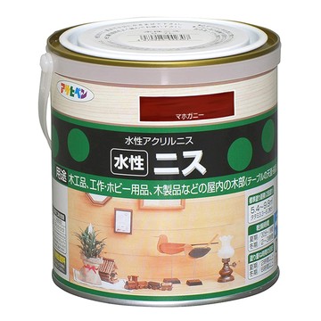 ASAHIPEN 水性木器著色清漆 發揮木紋美感光澤 呈現天然木質風貌 質感倍增  1罐