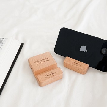 JIN CHA GOD-實木手機架 我以永遠的愛愛你 因此我以慈愛吸引你