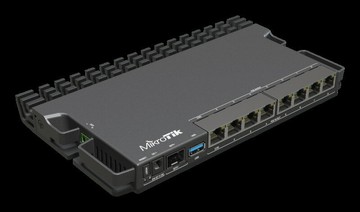 {可打統編 超低價}MikroTik RB5009UPr+S+IN企業級萬兆9口智能48V有線POE供電路由器