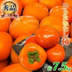 和歌山秋の味覚　平核無柿(ひらたねなしがき)　約7.5kg