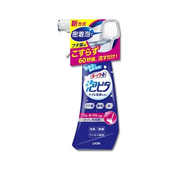 LION LOOK PLUS密著泡沫衛浴泡泡清潔劑-睡蓮香粉標300ml/瓶(廁所化妝室去污洗劑,清潔浴缸馬桶洗手台)