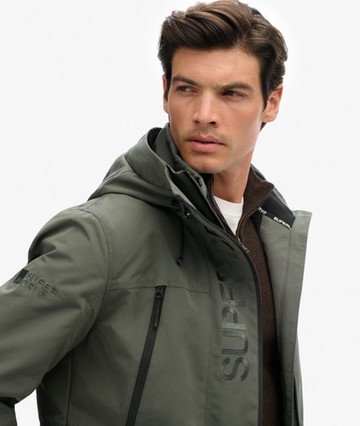 Superdry Men's Hooded Ultimate Embroidered Windbreaker Dark Grey Size: S