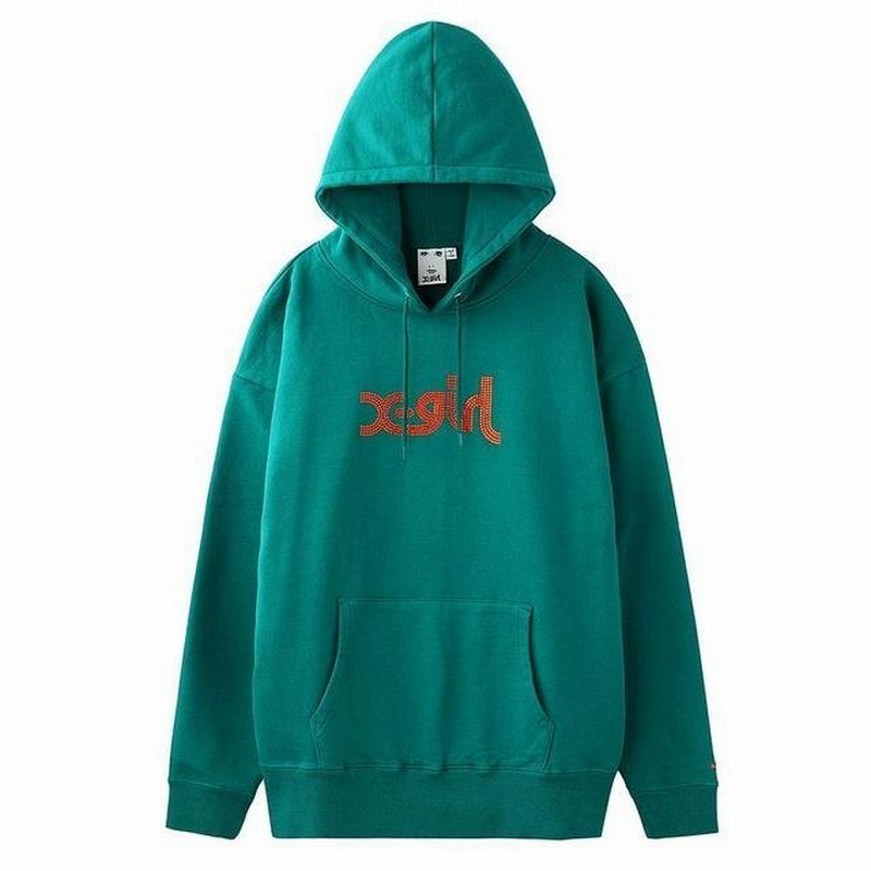 ☆セール SALE☆ エックスガール X-GIRL RHINESTONE LOGO SWEAT HOODIE ...