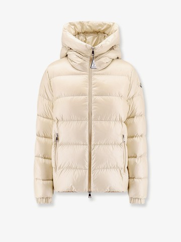 Biron padded jacket with hood and logo patch on the left sleeve - MONCLER - gender_Woman