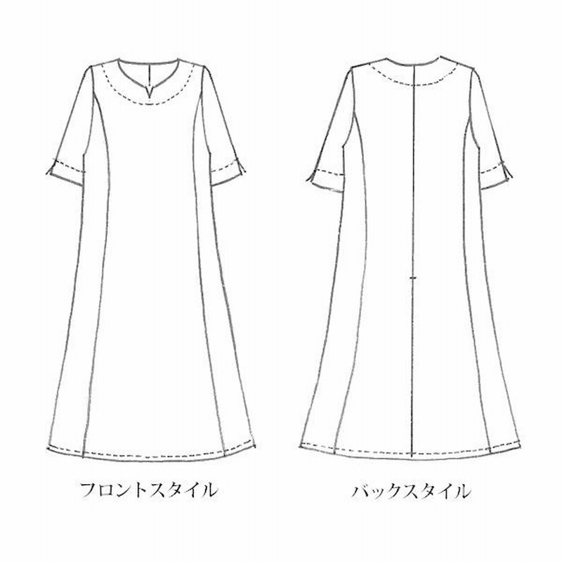 チュニック ワンピース レディース 夏 / 麻混花柄 チュニック