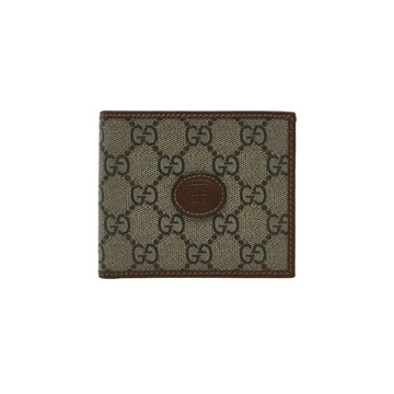 GUCCI 671652 經典老花八開短夾錢包鈔票夾