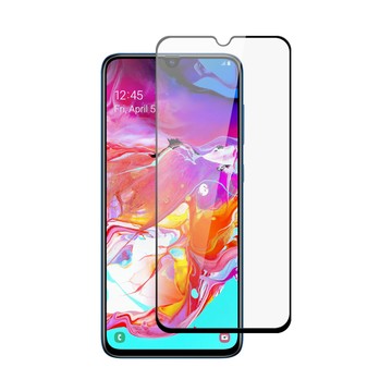 A系列(其他) 貼 超值3入組 三星 Galaxy A70保護貼 9D 黑色 9H鋼化玻璃膜 三星 samsung A70 保護貼 玻璃保護貼 手機保護貼