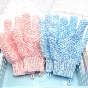 lingling 預購-沐浴搓澡去角質手套 洗澡手套(AE002-6支入)