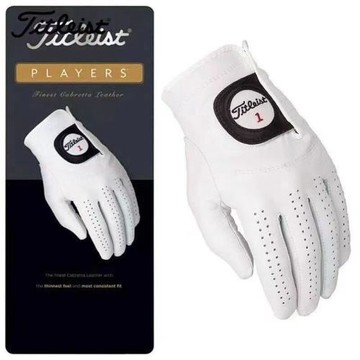 Titleist小羊皮男女通用高爾夫手套Players真皮舒適透氣 GOLF左手