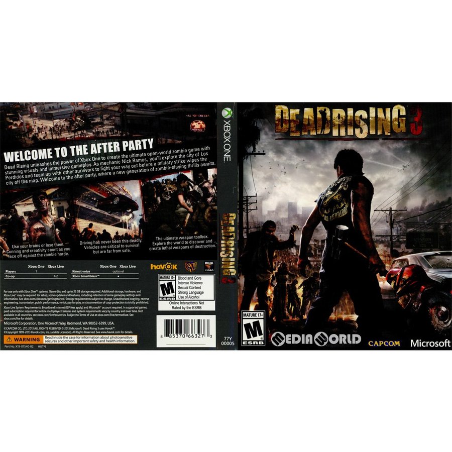 中古即納』{XboxOne}Dead Rising 3(デッドライジング3)(北米版)(77Y