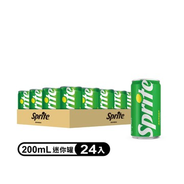 【Sprite 雪碧】 迷你罐200ml(24入/箱)