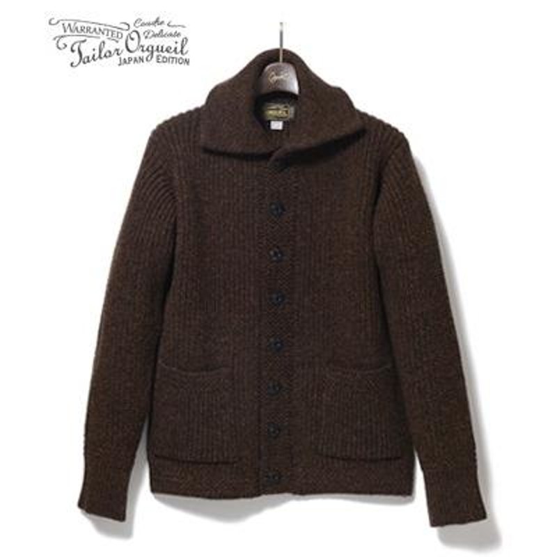 オルゲイユ ニットカーディガン ORGUEIL Shetland Wool Knit OR-4011 | LINEショッピング