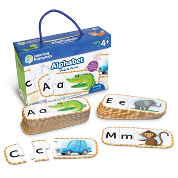 美國 Learning Resources - 大小寫字母拼圖卡
