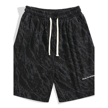 加肥加大歐版超大特大碼胖哥400斤高腰松緊七分褲肥佬中褲短褲男