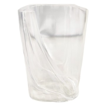 瀝水牙刷漱口杯 Set 2個  插槽設計  杯口弧形設計  通風透氣  透明  1組