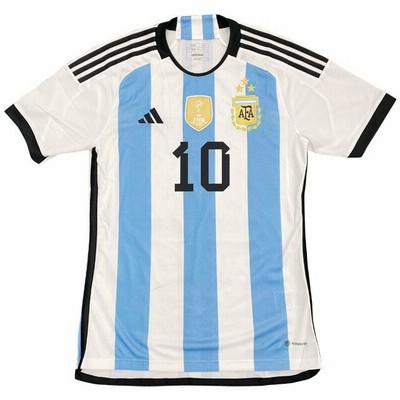 正規品adidasアルゼンチン代表「10」リオネル・メッシ半袖2XOユニフォーム アディダス アルゼンチン代表 23 ホームユニフォーム 半袖 3S