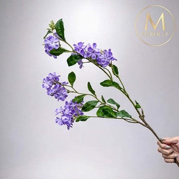 FLORAL M 地中海夏日浪漫莫內紫雪花仿真花花材（1入組）仿真花 人造花 假花 裝飾花 花藝材料 居家擺設 仿真花束 乾燥花替代 不凋謝花 高擬真花 插花材料 攝影道具 商業佈置 室內裝飾 花藝設計