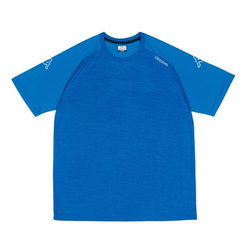 KAPPA義大利時尚吸濕排汗中性短袖圓領衫 義大利藍 372E1YWX7F