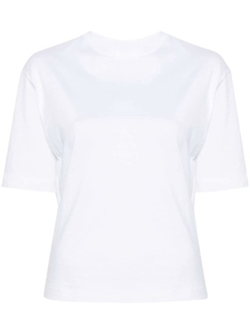 Calvin Klein - open-back organic cotton T-shirt - women - Cotton/Organic Cotton - M - White