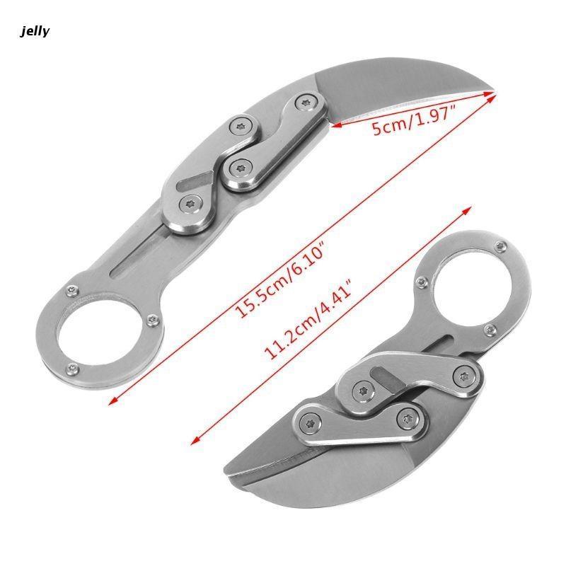 ステンレス鋼屋外サバイバル多機能機械式折りたたみ edc ツールキャンプポータブル切断ロープナイフ