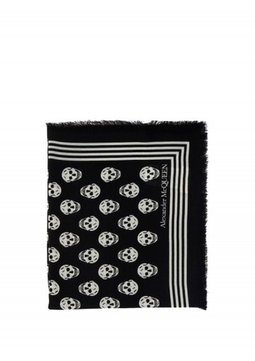 Alexander Mc Queen - Skull Scarf - Womens - Black