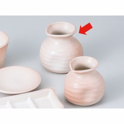 和食器 そば用品 陶器/ ピンク吹き そば徳利 大 /ざる蕎麦 ざるうどん
