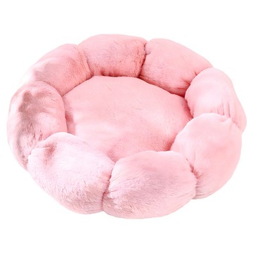 WangLife 旺生活 花朵柔軟寵物圓窩  1個  粉色  S(直徑40cm)