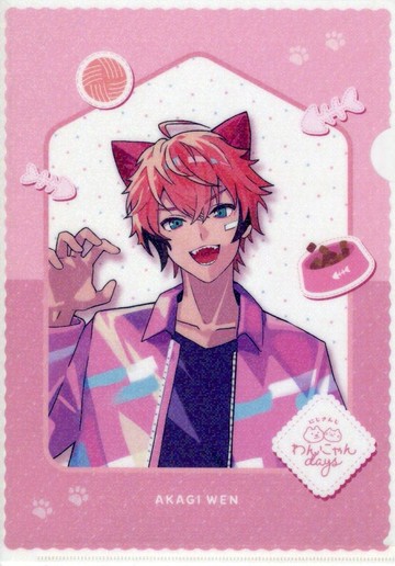 赤城Wen A4閃亮文件夾虛擬YouTuber天園小狗貓咪days