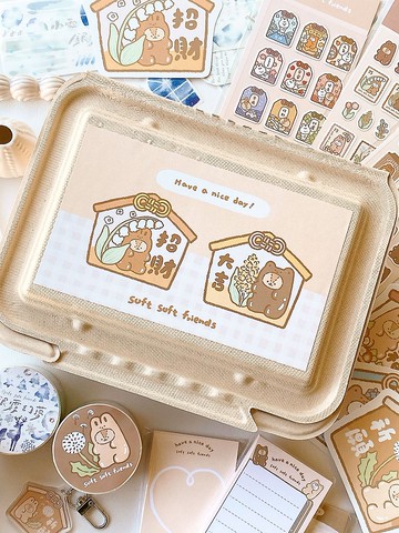 軟綿綿的/祈願繪馬文具禮盒/福袋