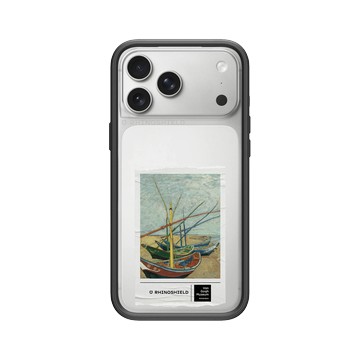 iPhone 17 Pro Max Mod NX -邊框背蓋組合 (相機按鈕) 黑 - Van Gogh Museum - 聖馬迪拉莫海邊的漁船