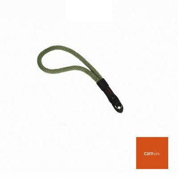 CAM-IN 真皮棉織相機手腕帶 圓孔型 綠色/黑色/咖啡/灰色 公司貨