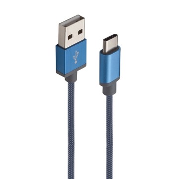 RASTO RX6 Type C 鋁合金充電傳輸線  1.5m  藍色  1條