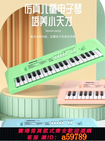 【全網低價 可打統編】電子小鋼琴兒童玩具樂器口袋音樂鍵盤入門家用初學者女孩生日禮物