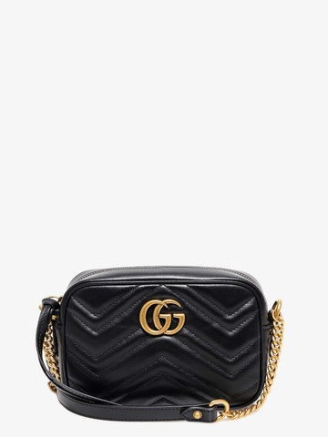 Matelassé leather bag with frontal gg logo - GUCCI - gender_Woman