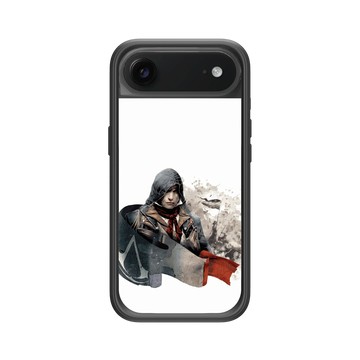 iPhone Air Mod NX -邊框背蓋組合 (相機按鈕) 黑 - Assassin's Creed - French Flag