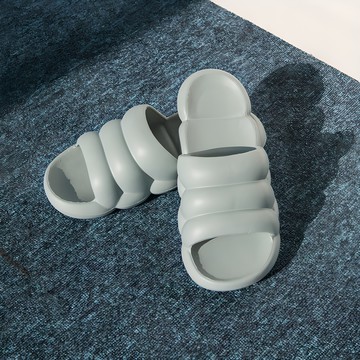 療癒系柔軟雲朵拖鞋  藍色  260~270mm  1雙