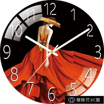 ☆精選好物藝術鐘表掛鐘客廳家用時鐘免打孔石英鐘靜音臥室掛表創意歐式 雙11全館免運