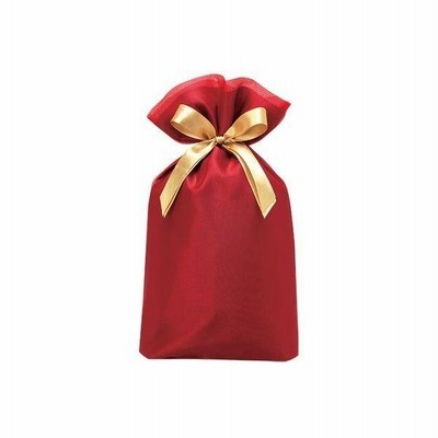 TUTUMU 包む 巾着 オーガンジー BAG Lサイズ ワインレッド T-2804-L 1セット（2個）（直送品）