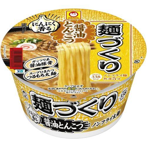 東洋水産 マルちゃん 麺づくり にんにく香る醤油とんこつ 93g×12個 取り寄せ商品