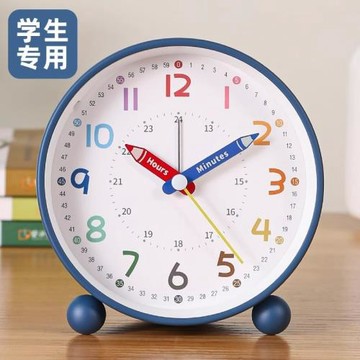 鬧鐘學生智能新款叫醒兒童電子高顏值桌面學習靜音時鐘表
