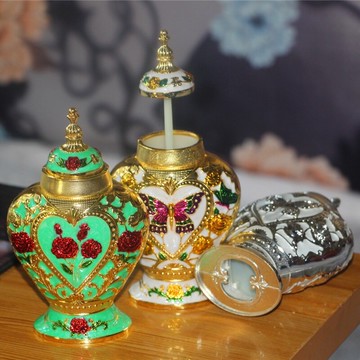 西藏旅游紀念飾品家居飾品擺件高檔牙簽盒手壓自動牙簽筒桶收納罐