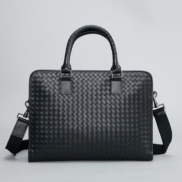 [巴黎精品] 現貨+預購 真皮編織公事包真皮手提包商務包真皮革手拿包側背包-耐磨電腦包男女包a1ke64