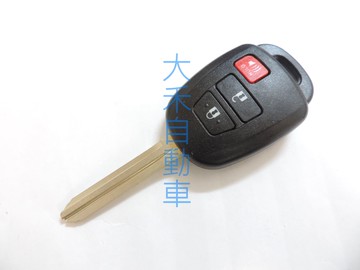 大禾自動車 直柄晶片遙鑰匙外殼 適用 豐田 2 / 3 / 4 鍵 TOYOTA 2014 NEW Wish RAV4