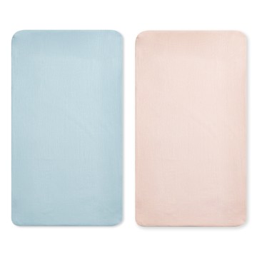 奇哥 比得兔天絲泡泡紗床包 65×120cm+床墊包覆13cm (嬰兒床床包 床單)