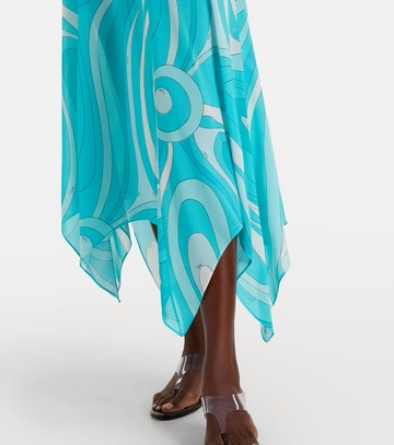 Pucci Iride halterneck jersey midi dress