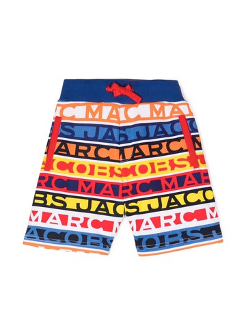 Marc Jacobs Kids - logo-print shorts - kids - Cotton/Elastane - 4 - Blue